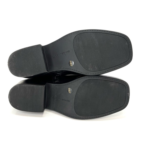 NEW Lucky Brand Kamany Boots Size 6.5 Black Leather Moto Biker Western New - Picture 6 of 11